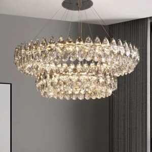 Crystal Ceiling Chandelier Modern Led for Living Room Bedroom