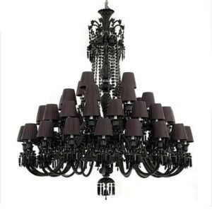 Luxury Black Crystal Chandelier Lighting