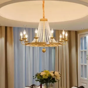 Modern Gold Crystal Iron Chandelier Lighting
