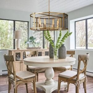 Brass Luxury Ceiling Chandeliers Living Room Dining Table Vintage