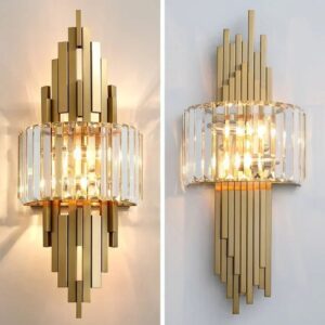 Modern luxury crystal wall lamp