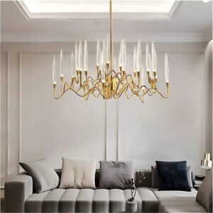 Home Decoration Chandelier Pendant French Candlestick Crystal Lamp