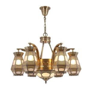 Vintage Chandelier All-copper Decorative Lamp Moroccan